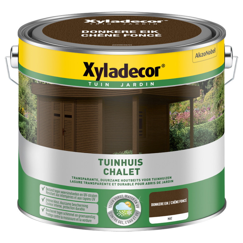 Lasure pour bois Chalet chêne foncé 2,5 L XYLADECOR