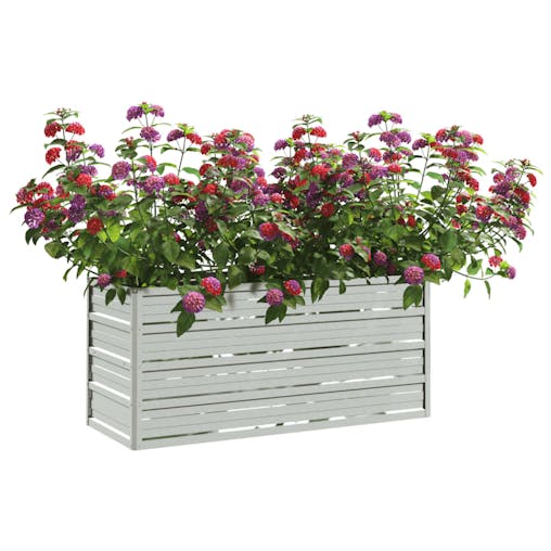 NNEVL Garden Raised Bed 100x40x45 cm Galvanized Steel Silver