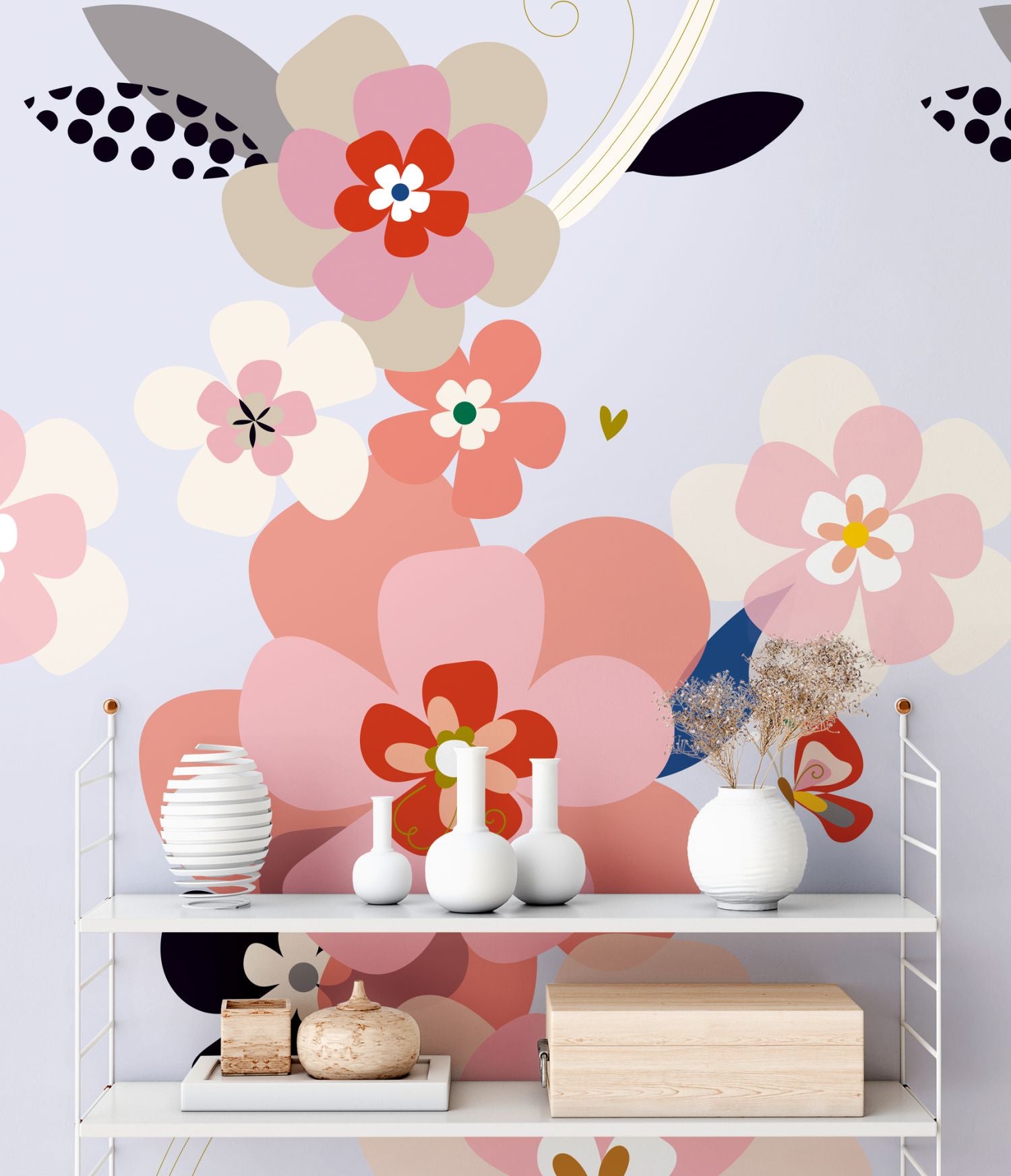 Livingwalls fotobehang bloemen paars 159 x 280 cm AS-392081