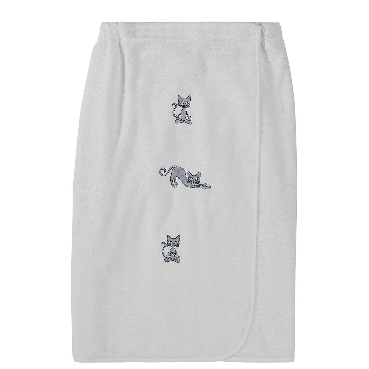 YOGI CAT - Paréo de bain en coton Blanc Taille unique
