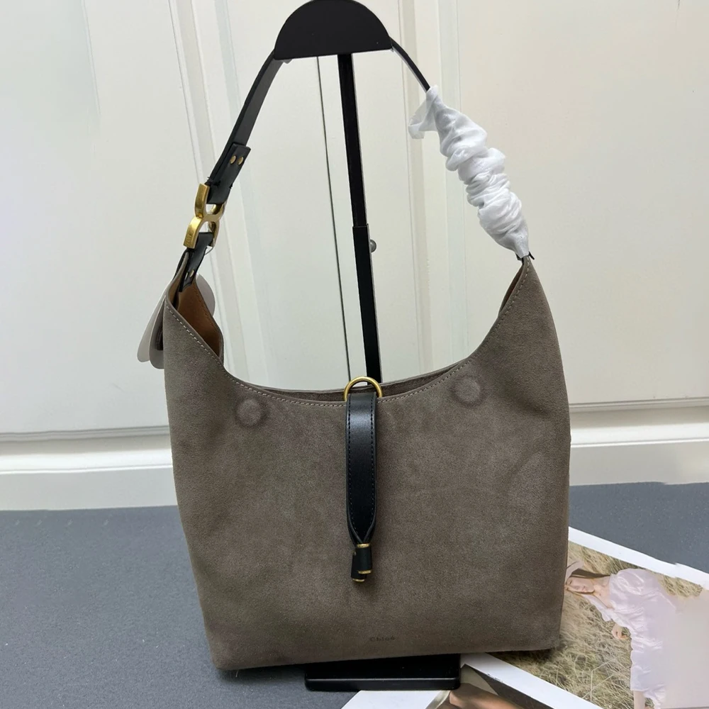 Chloe Marcie Suede Leather Bag