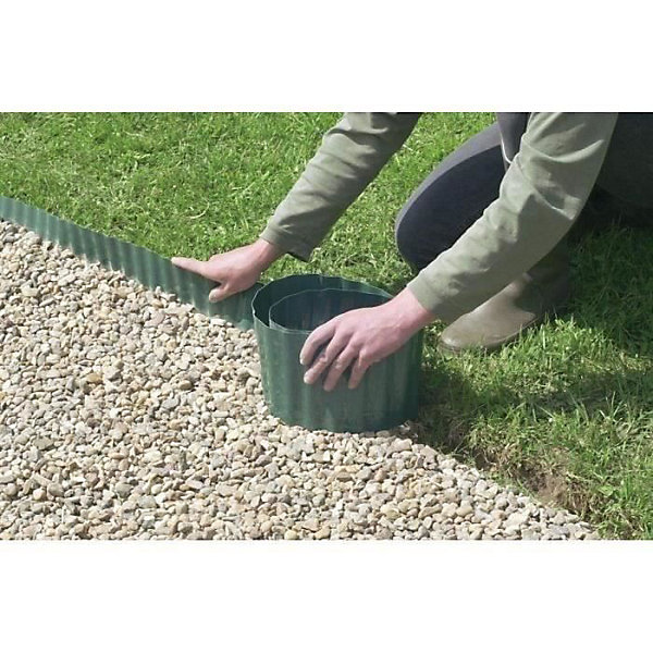 Bordure gazon - NORTENE - 20 cm x 9 m - Plastique PET - Vert