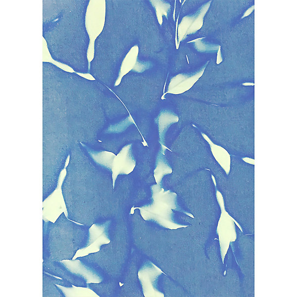 Papier peint panoramique intissé géométrique, bleu, blanc, 4 lés, L.280 x l.200cm IDPanneaux
