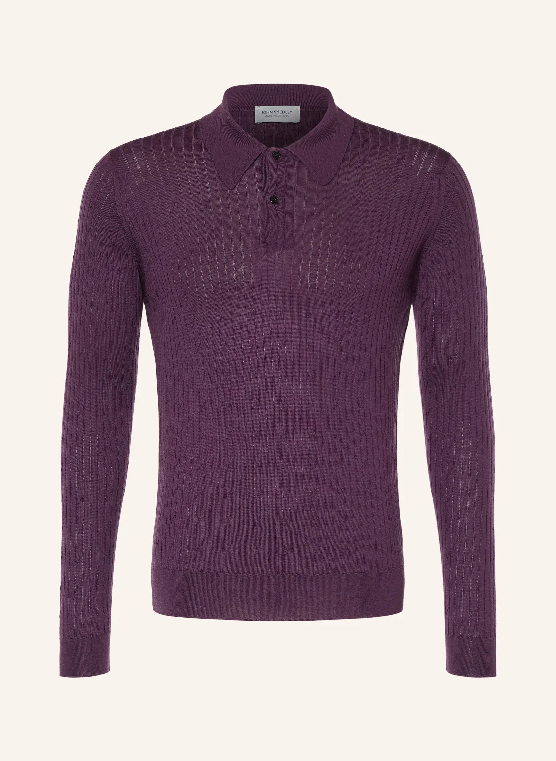 JOHN SMEDLEY Strick-Poloshirt HODSON aus Merinowolle