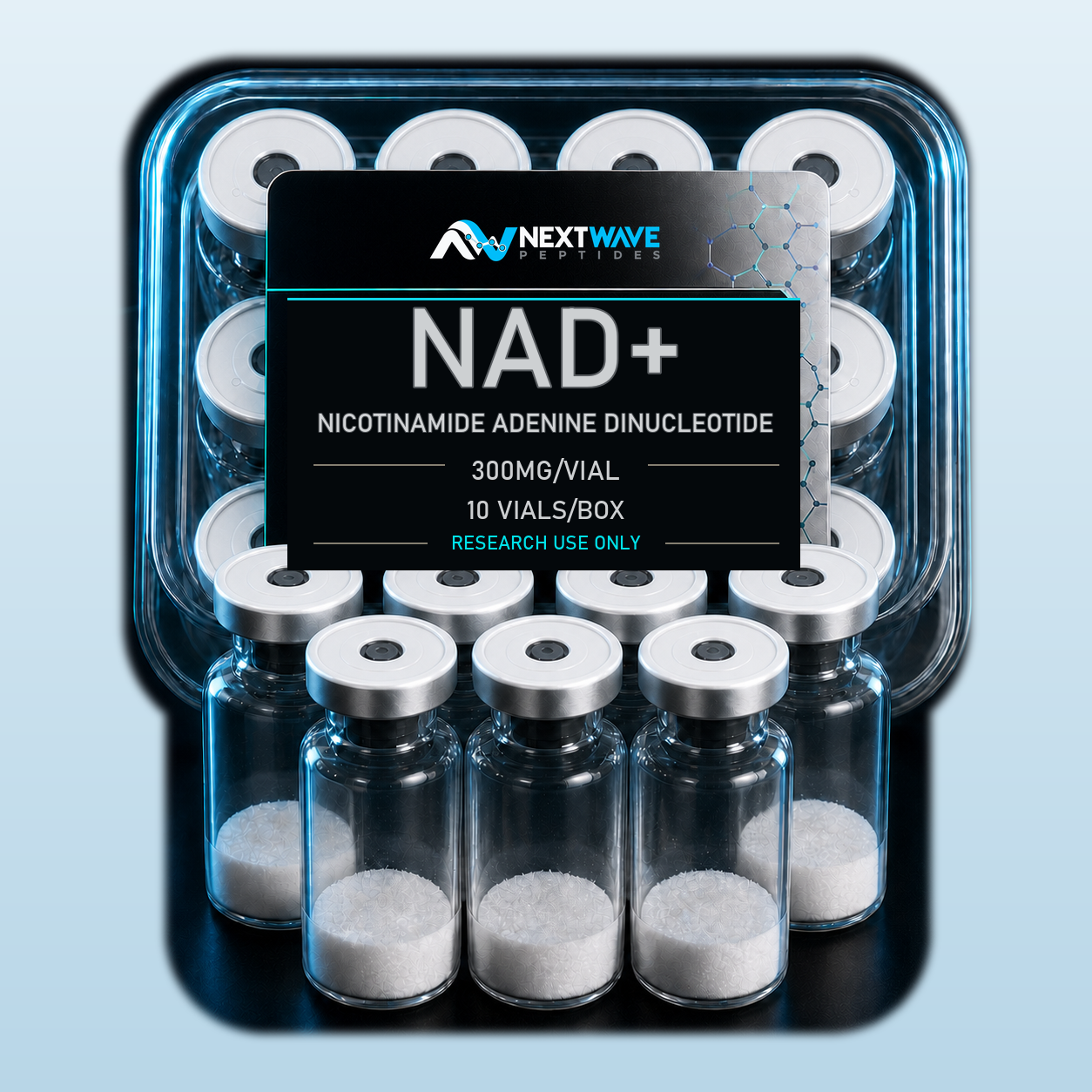 Nicotinamide Adenine Dinucleotide (NAD+) - 300mg, 10 Vials | NextWave Peptides