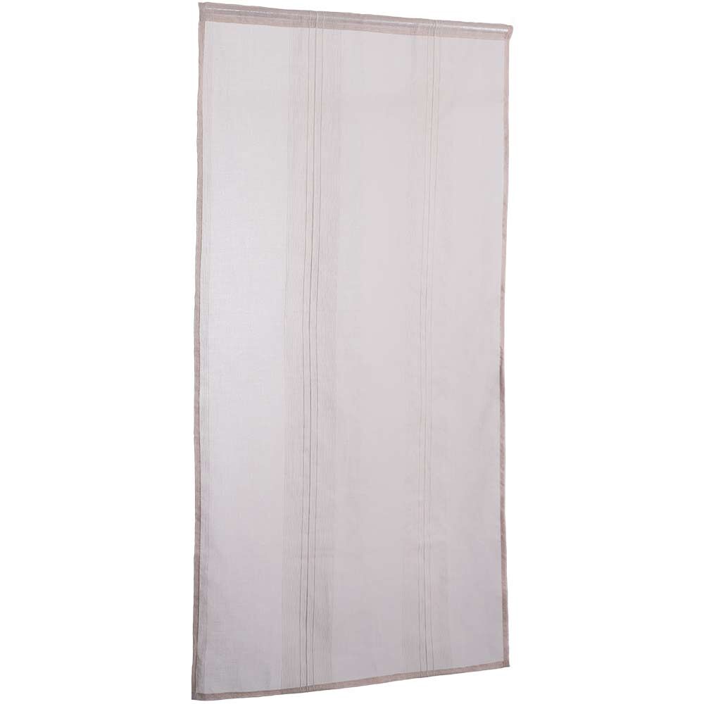 Vitrage droit passe tringle uni taupe 60x160 cm x2