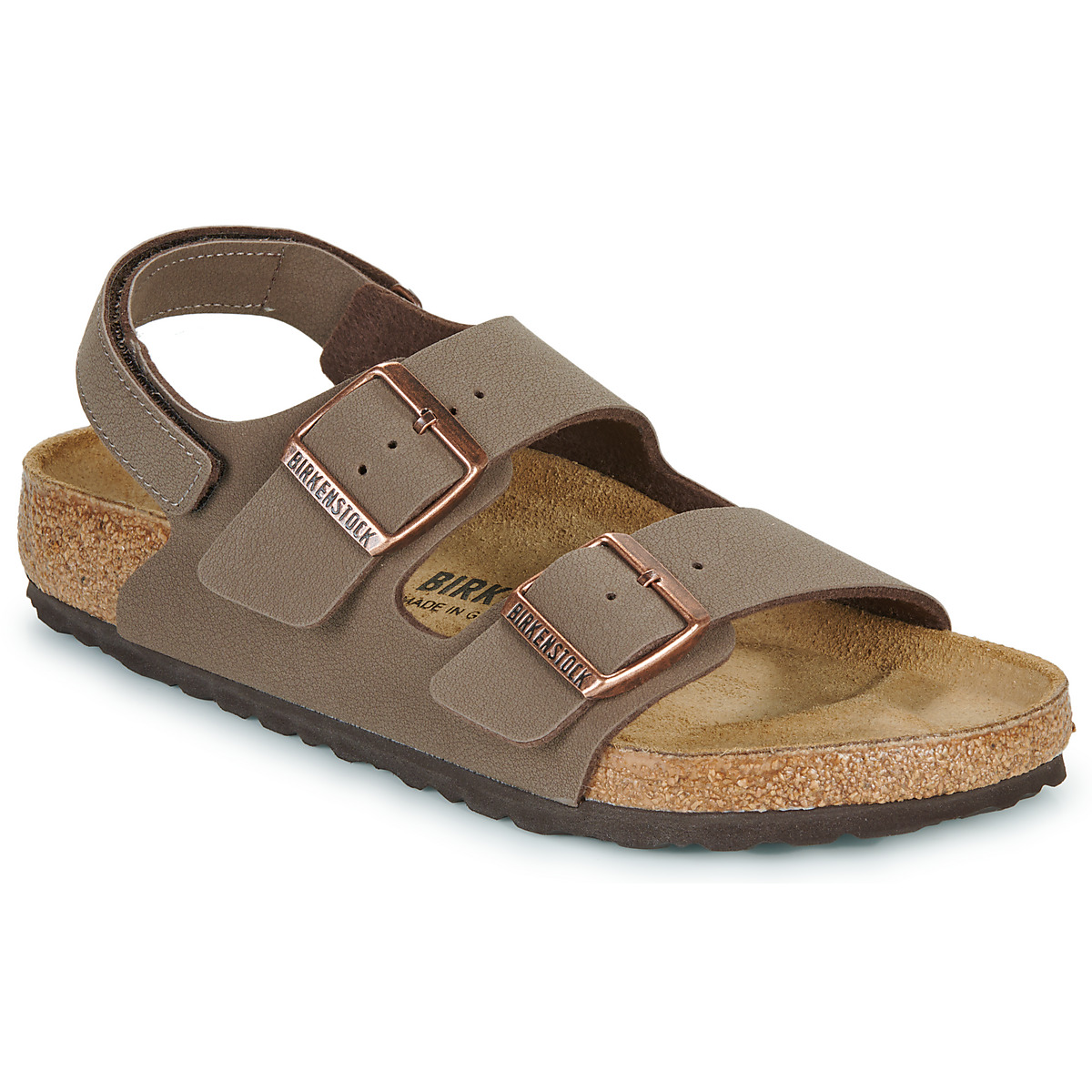 BIRKENSTOCK - Milano AS Kids BFBC Mocca - White / Nubuck / Mocca / Regular