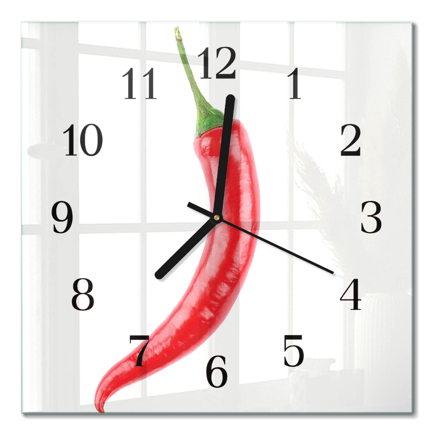 Zegar na ścianę 30x30 Papryczka Chili design na ścianę