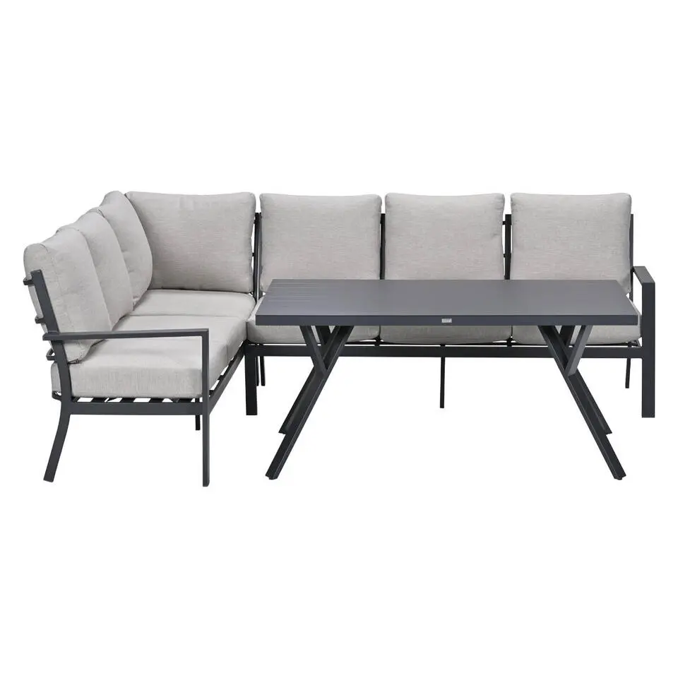 Garden Impressions Senja lounge dining set 3-delig links - sandstone