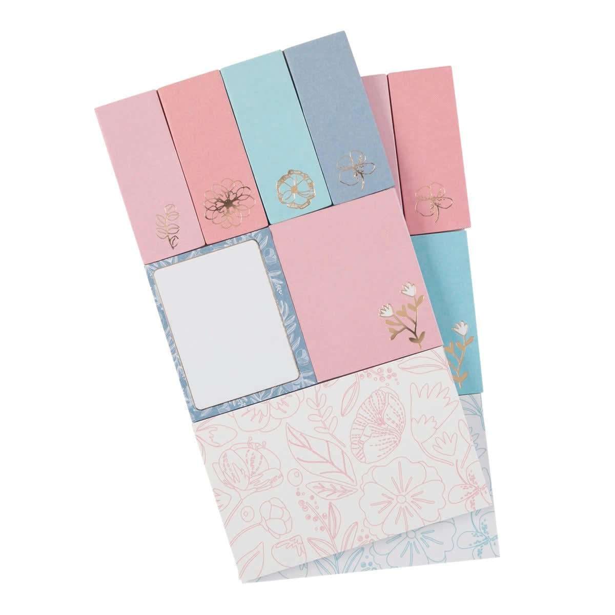 - 12 Blocs De Sticky Notes - Pastel, Fleurs