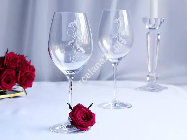 Kpl. kieliszków do wina czerwonego 470 ml (6 szt.) Mati - Flowers 21.FLOW-0470