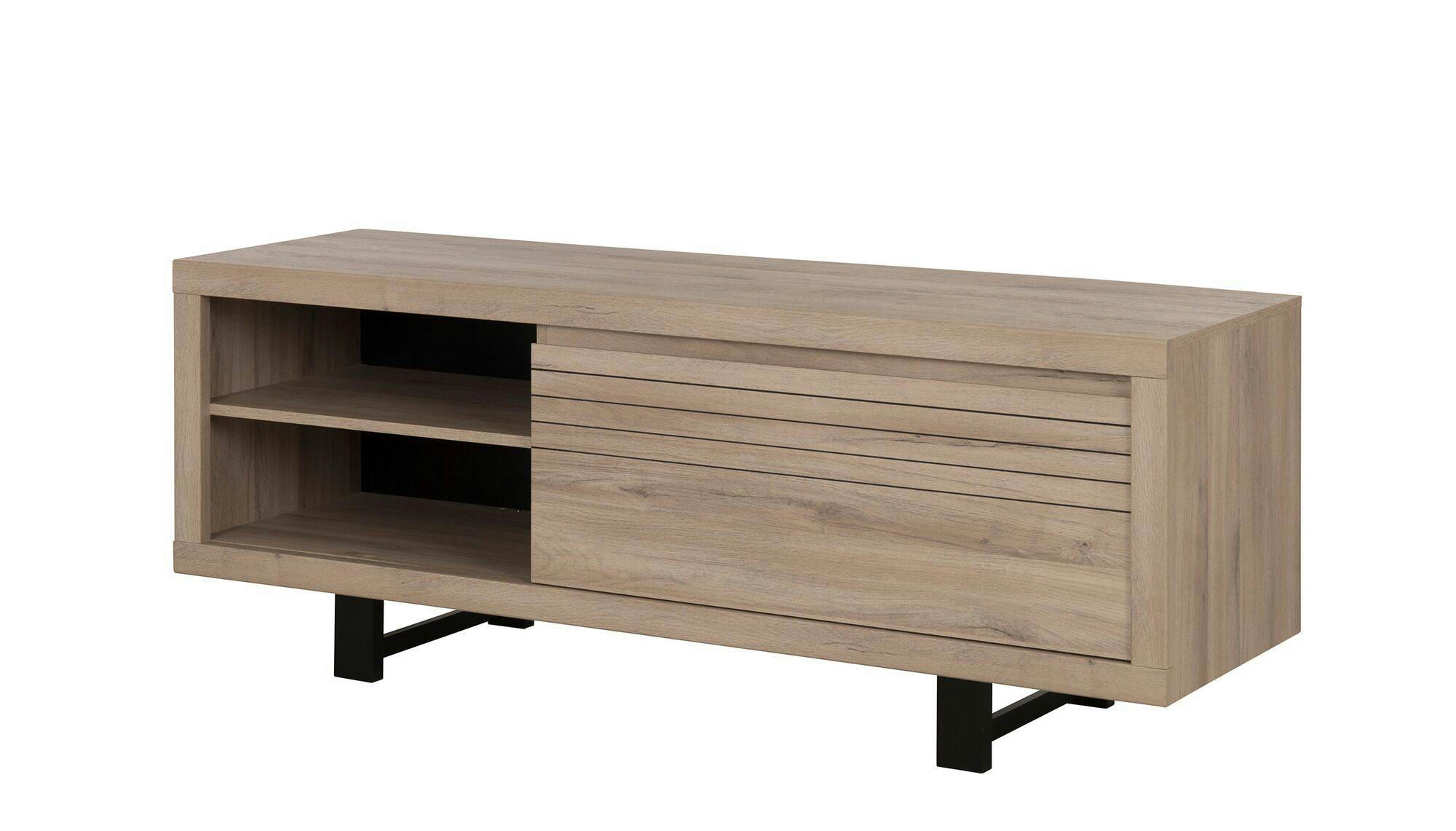 CLAY - Banc TV effet bois