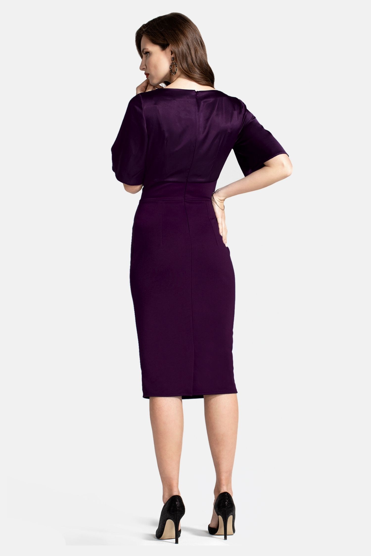 Hot Squash Short Sleeve Cocktail Dress