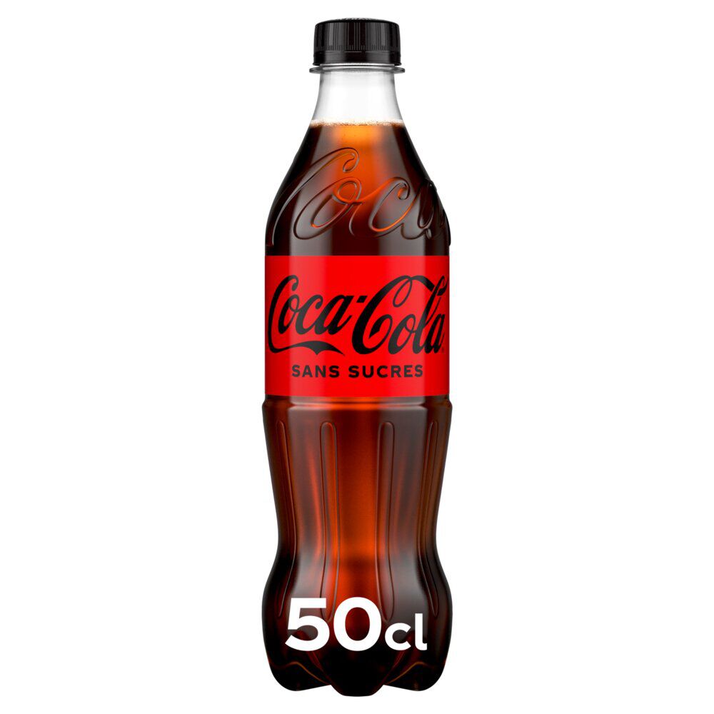 Boisson Coca-Cola sans sucres bouteille 50cl
