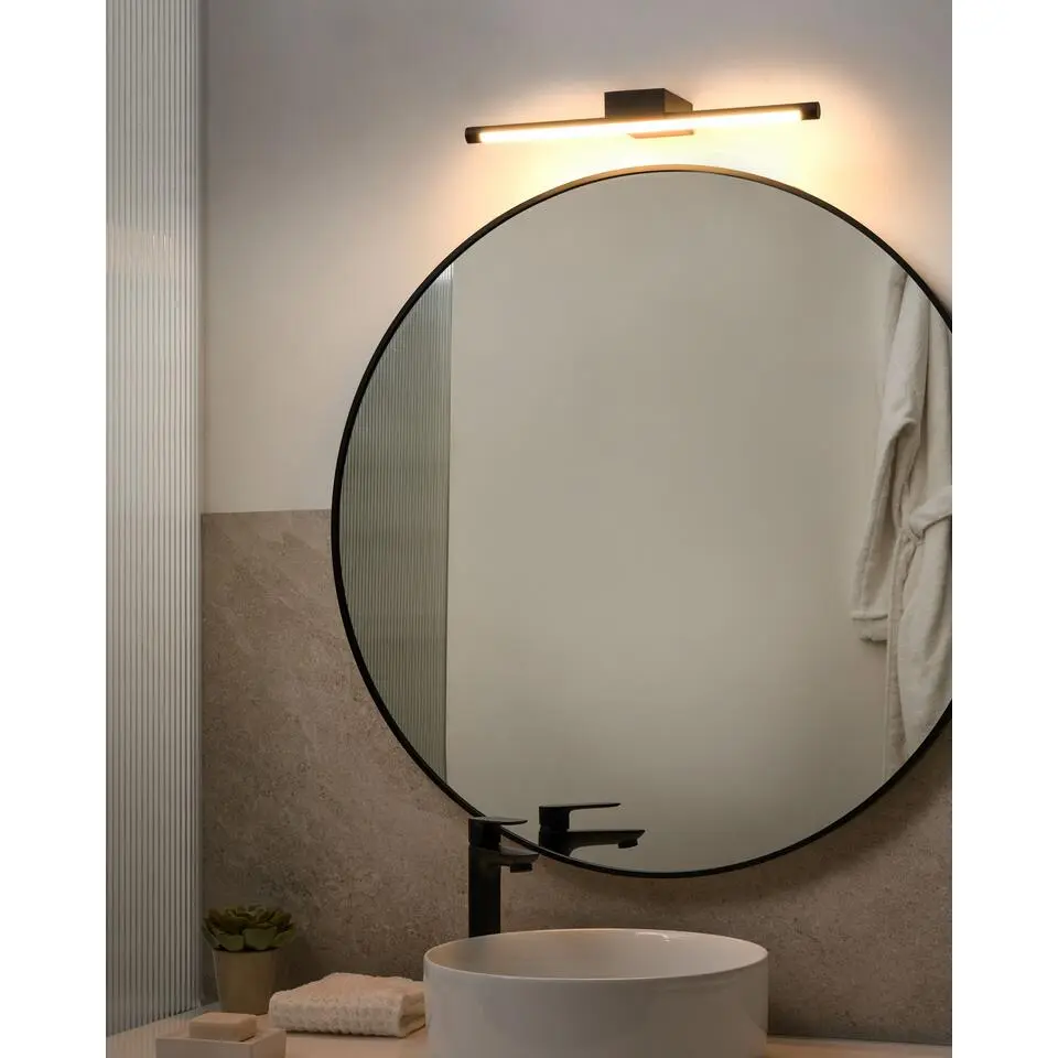 CASAL - Spiegel en schilderij LED-verlichting - Zwart - Aluminium