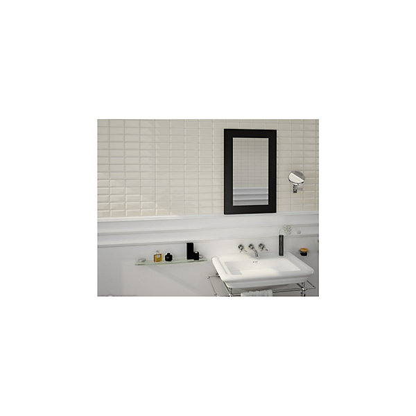 Carrelage mural faïence effet carreau METRO 30x7.5 cm Cream - brillant -- boîte de 1 m2