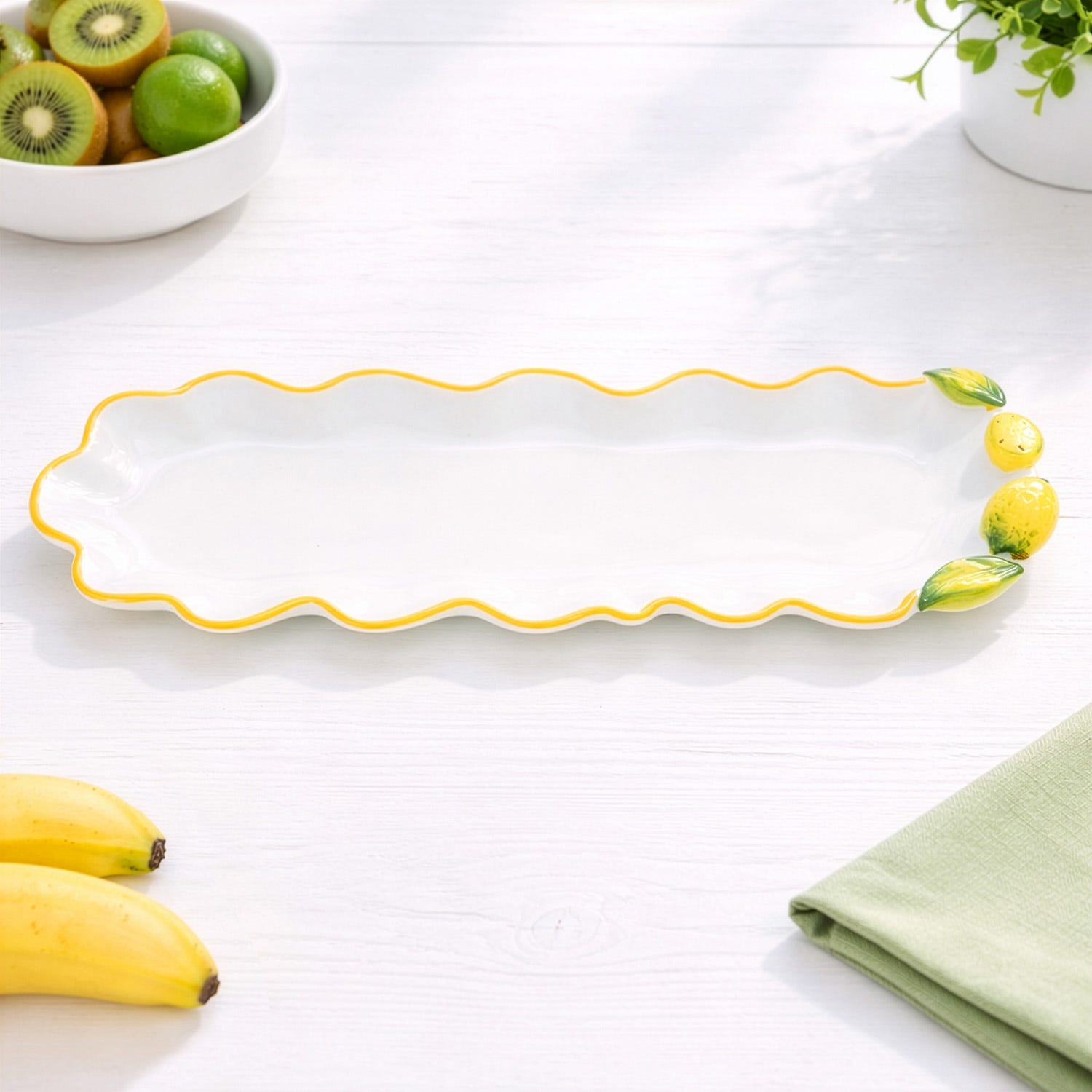 Piatto da portata ovale 36,5 cm ceramica Limoni