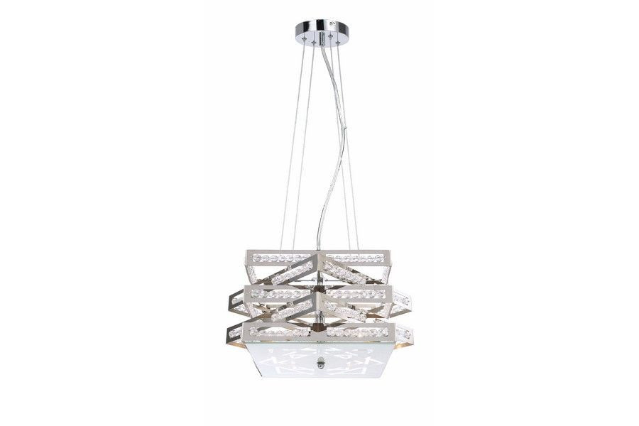 Lampa wisząca chromowana Marcella 4xG9x33W wym: 120x40x40 cm Reality