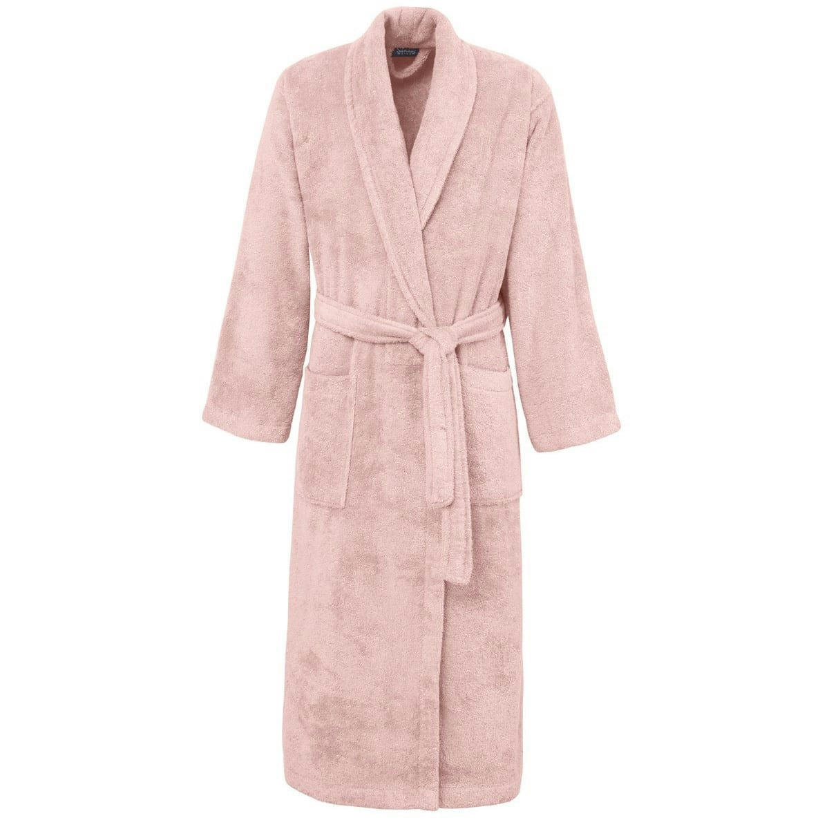 STUDIO - Peignoir mixte col châle 400 gr/m²  poudre XL