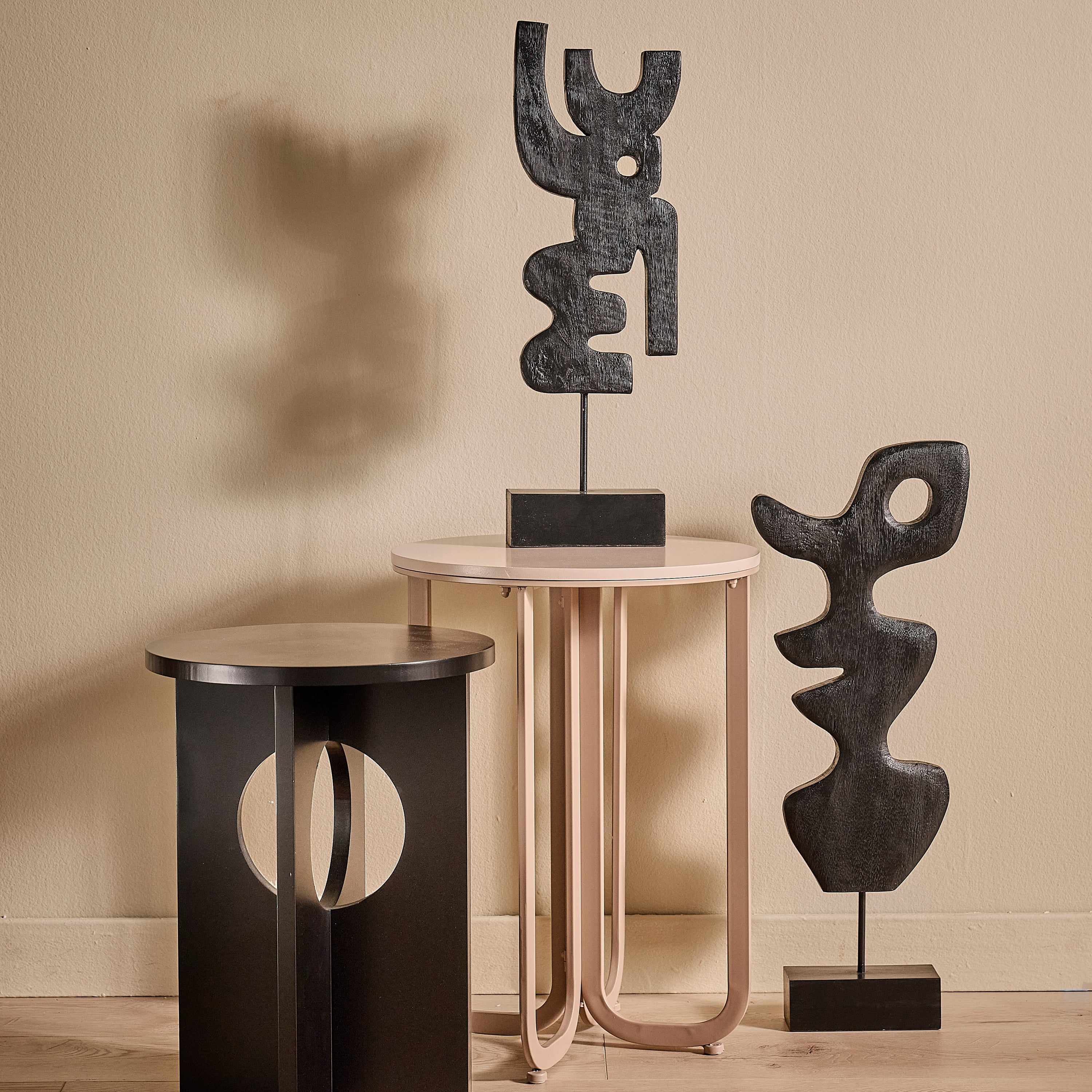 by fonQ Structure Ornament H 57,5 cm - Zwart