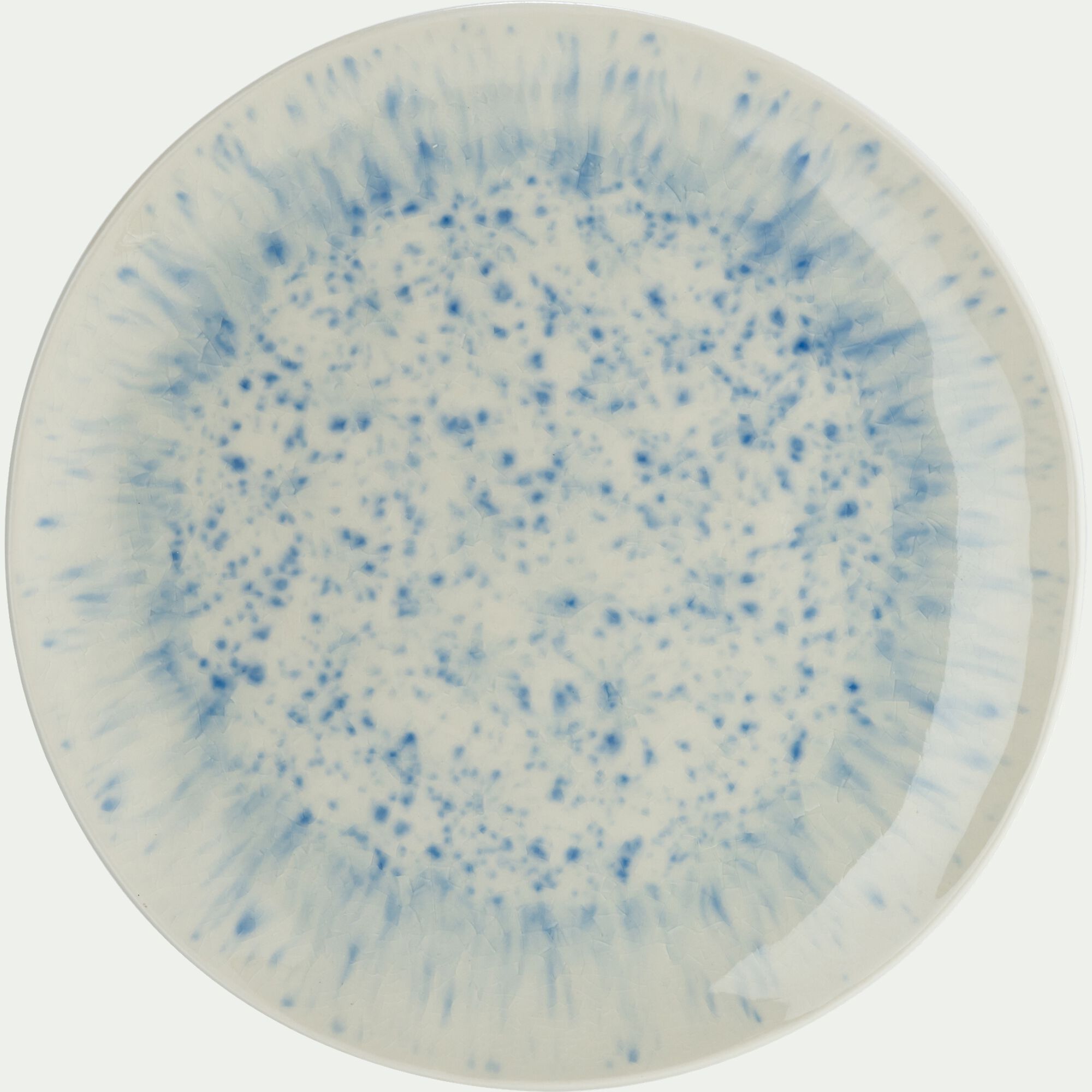 CALICO - Assiette à dessert en grès D20,5cm - bleu