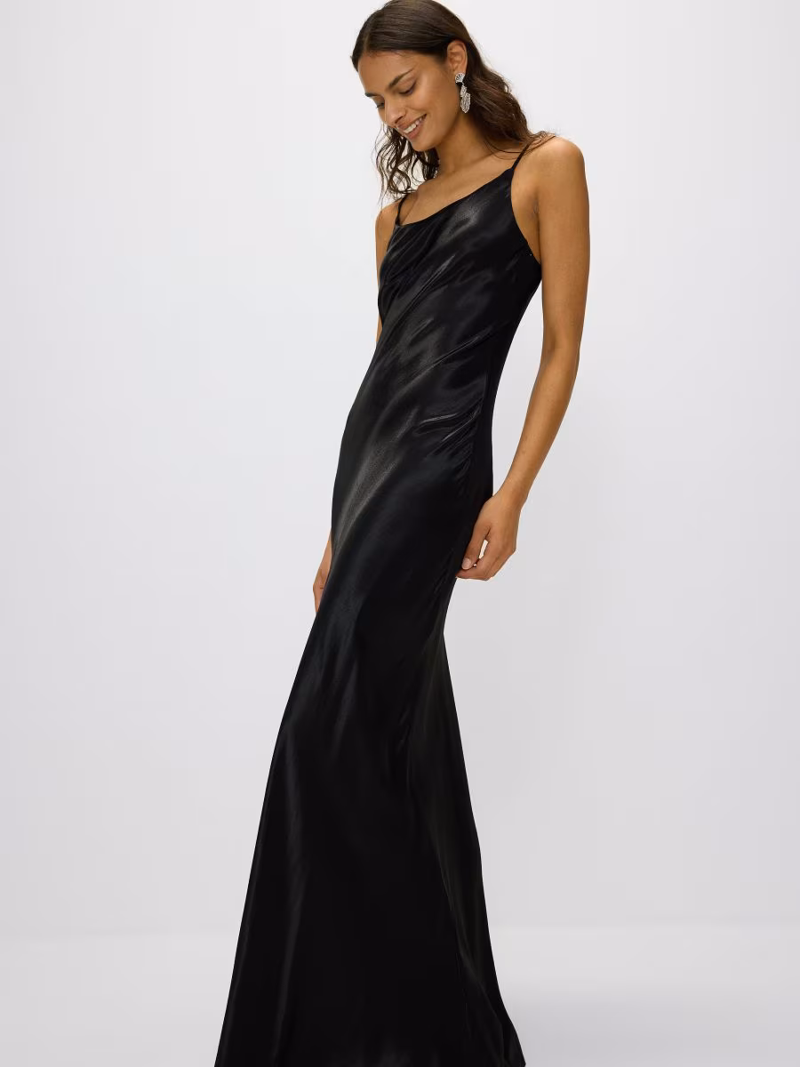 Satin Viscose Maxi Dress