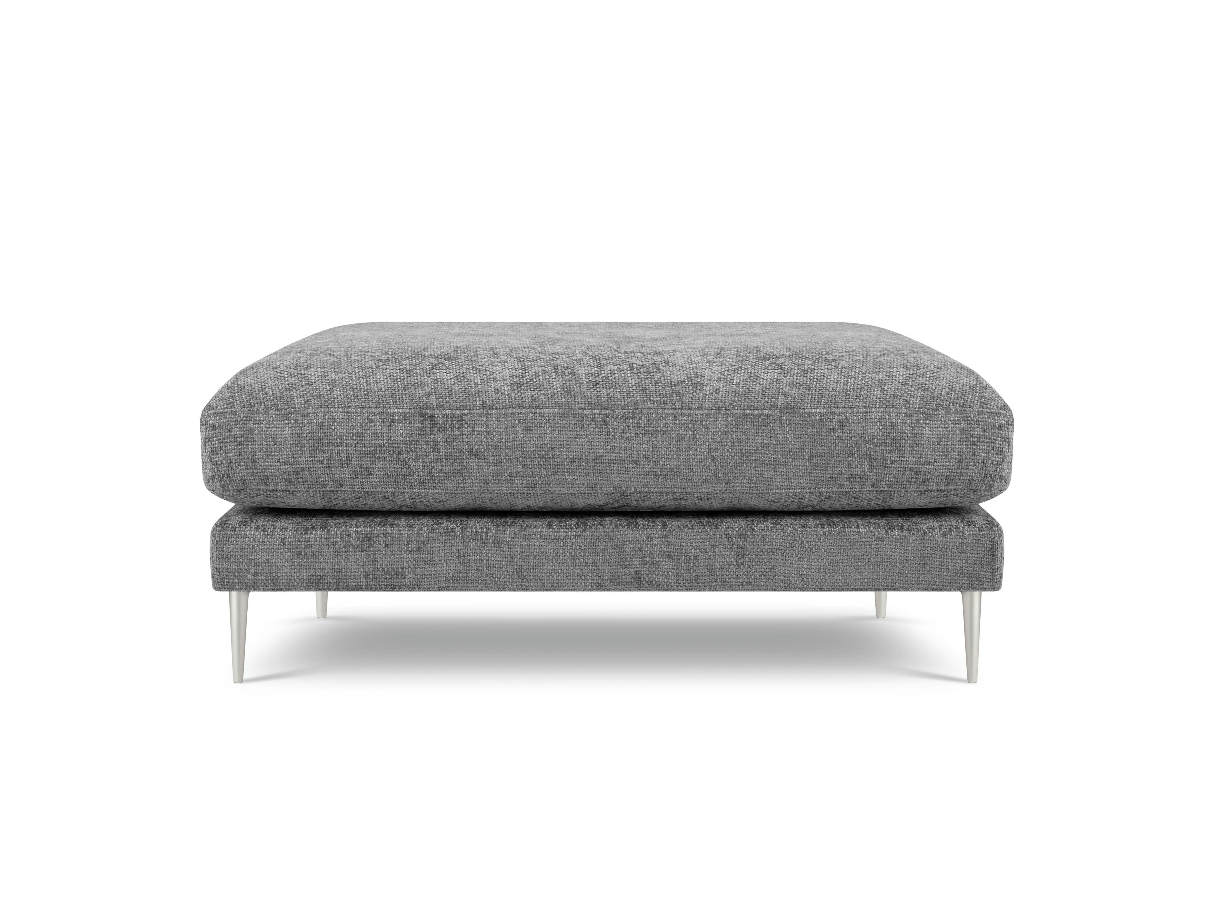 JOG - Pouf en tissu structuré gris