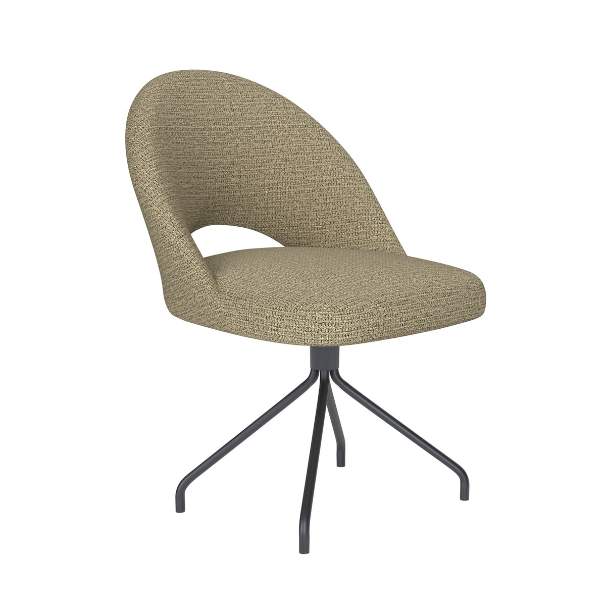 Housecraft Living Mick Eetkamerstoel Draaibaar Metaal Spider Pistache groen