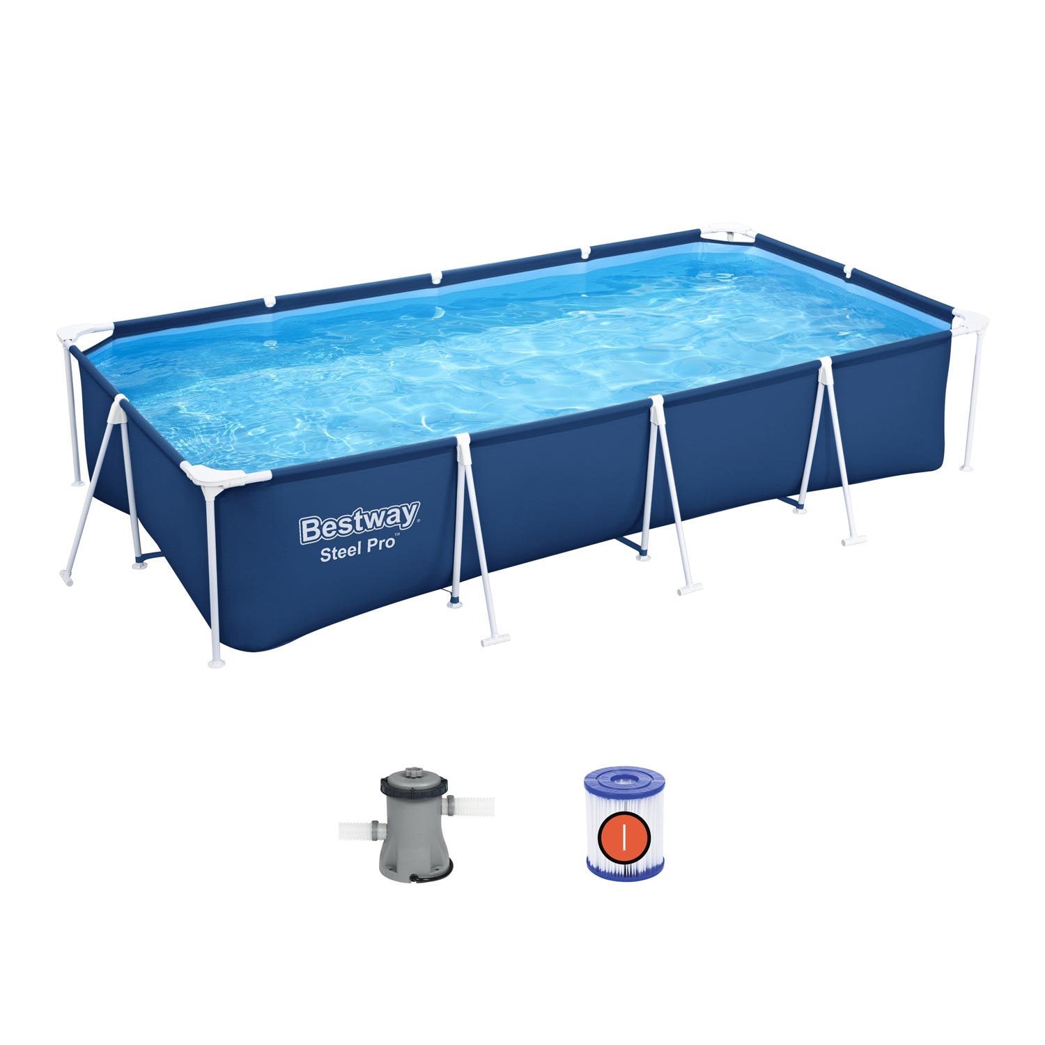 Piscina fuori terra 400x211x81 cm Steel Pro Frame Bestway
