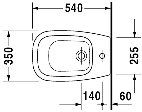 Bidet D-CODE - en céramique - blanc