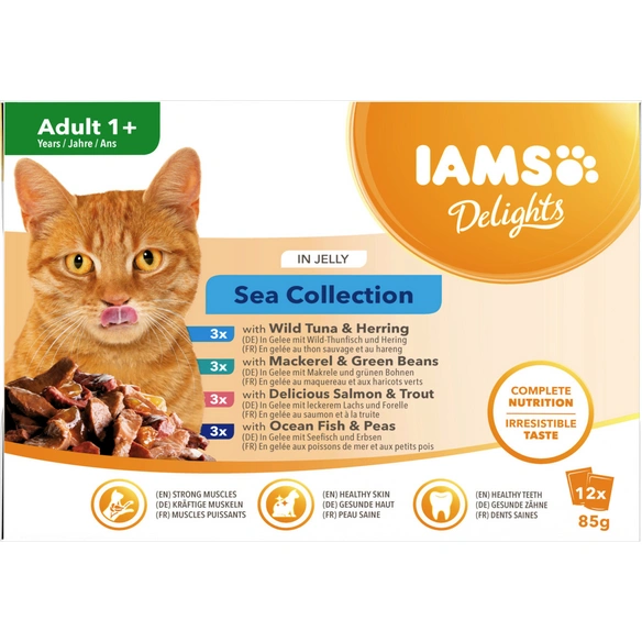Katzen-Nassfutter »Delights«, 12 Stück, je 85 g