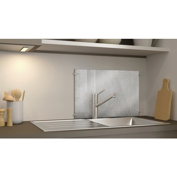 Glasboard »Cracked Concrete«, mehrfarbig, Glas