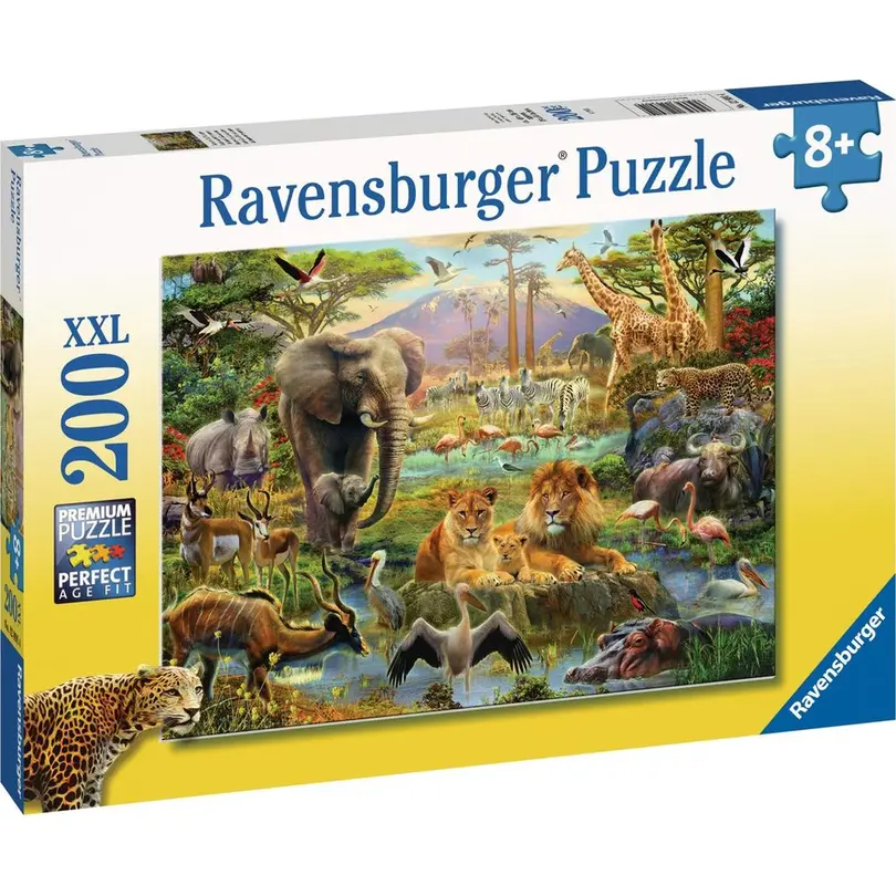 Puzzle 200-teilig Tiere in der Savanne