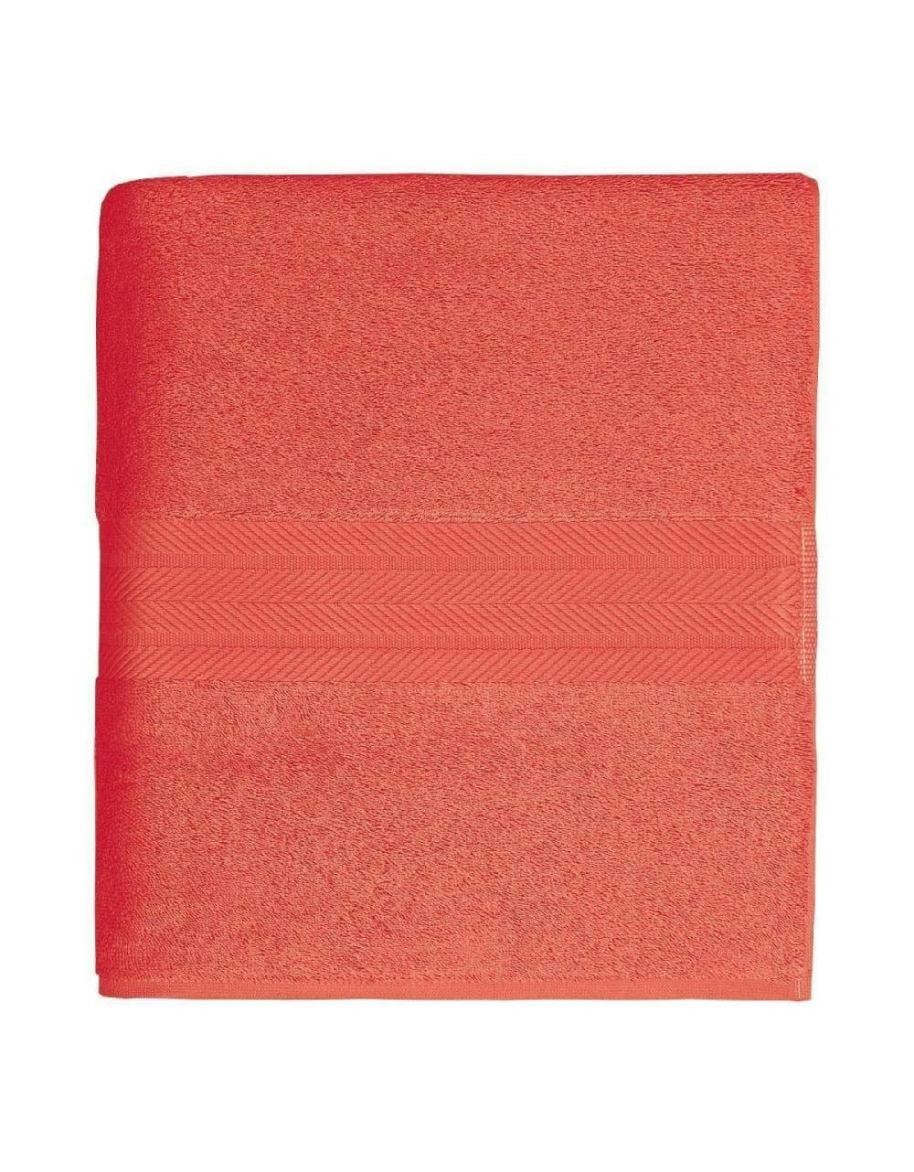 LUXURY - Maxi drap de bain 550gr/m²  framboise 100x150 cm
