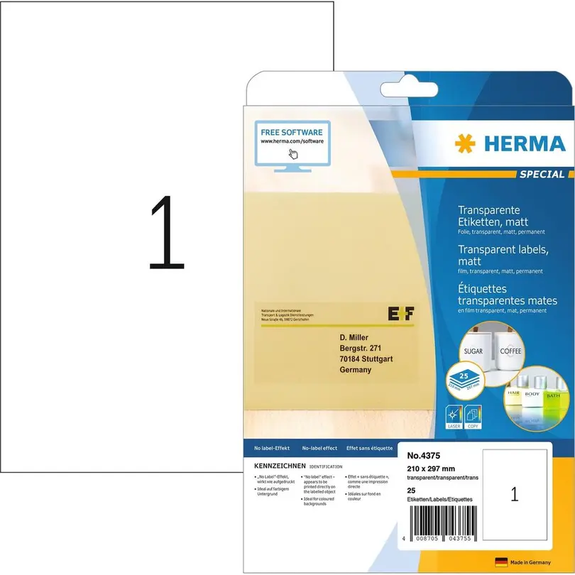 Etiketten 25er-Set Universal-Etiketten