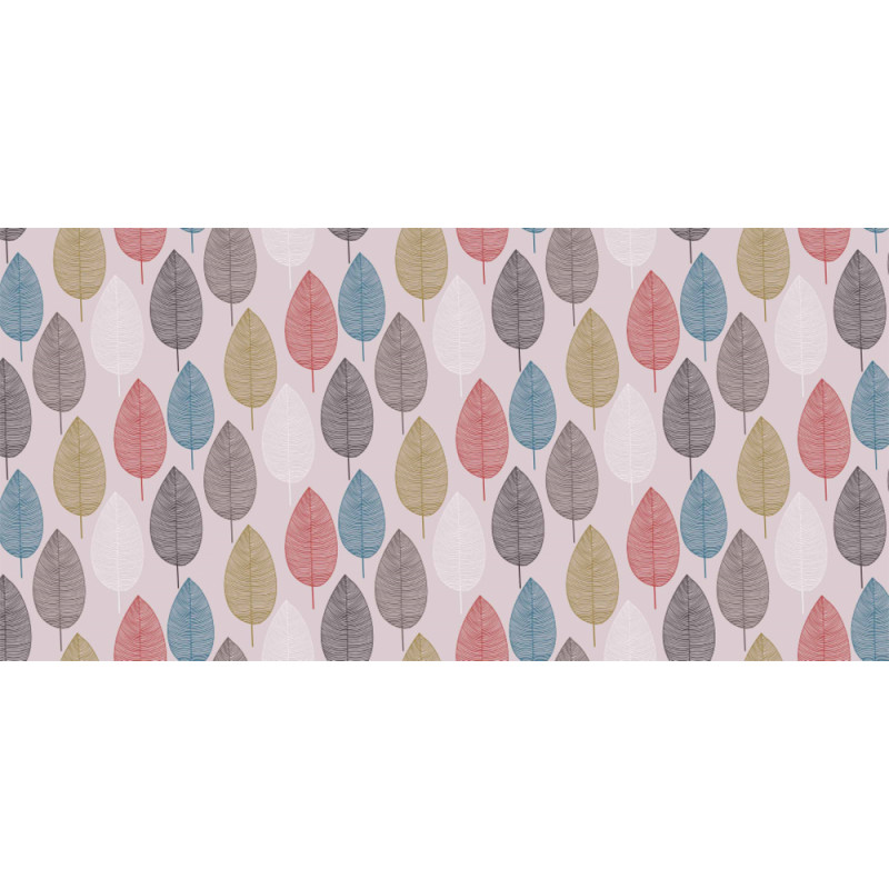 Nappe en PVC non tissé Feuilles 140 cm au mètre