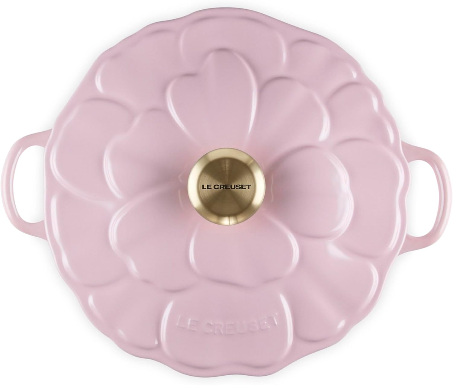 Le Creuset Enameled Cast Iron Signature Petal Braiser, 2.25 qt., Chiffon Pink w/Light Gold Knob
