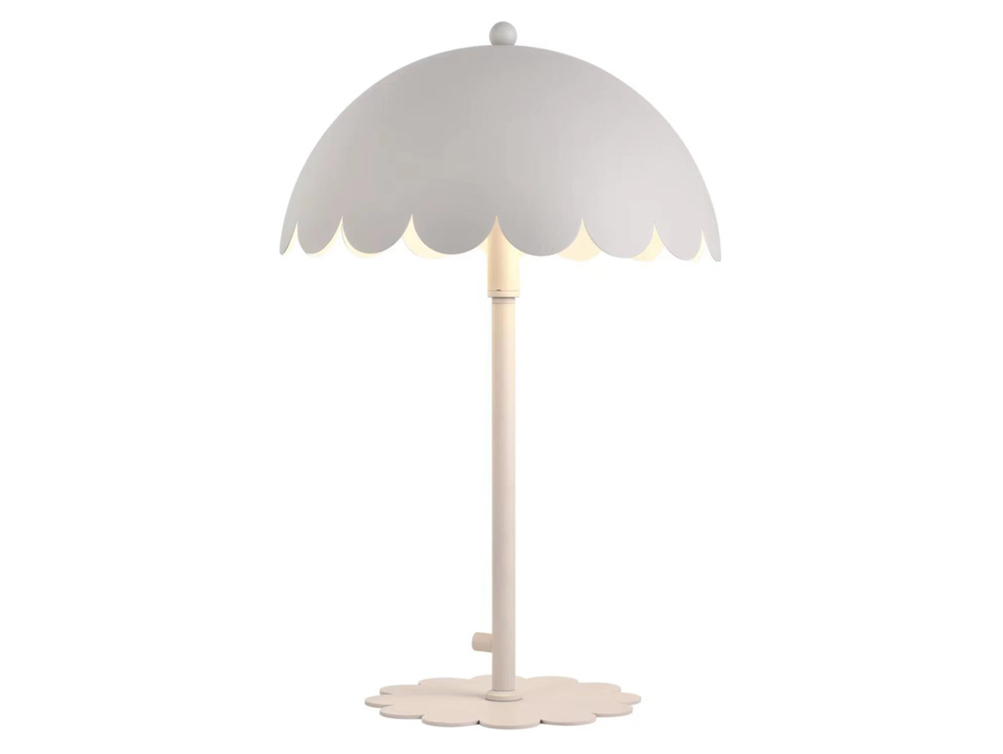Lampa stołowa Flow 2-punktowa metalowa biała