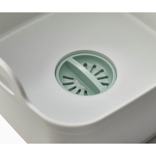Joseph Joseph Wash & Drain Washing Up Bowl | Light Stone / Sage