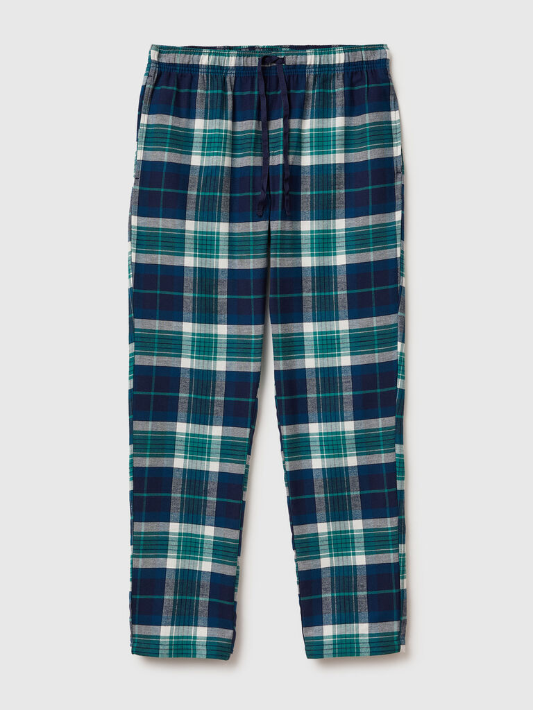 Flannel tartan trousers