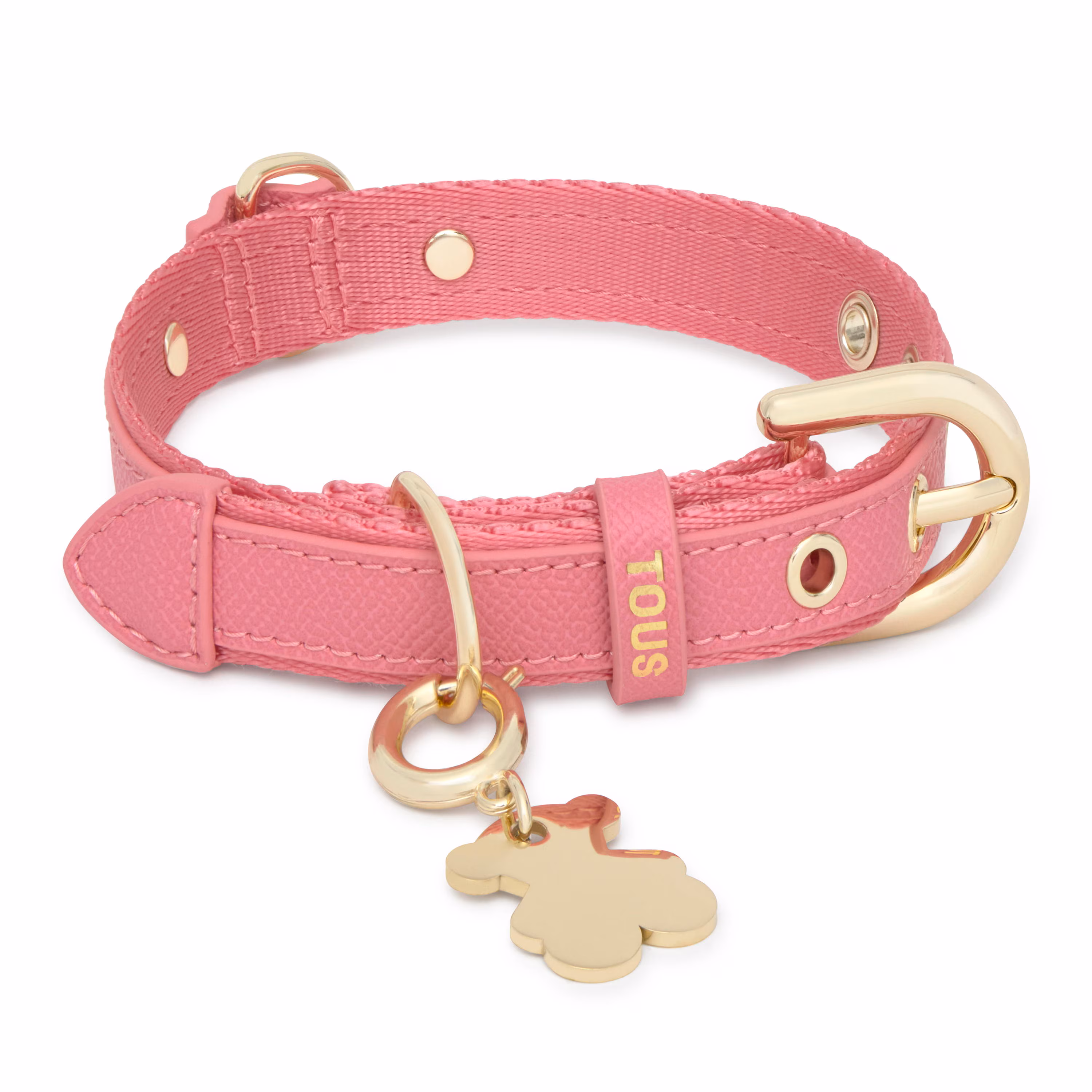 Collar de nylon rosa para perro S TOUS Dogs Jewelry