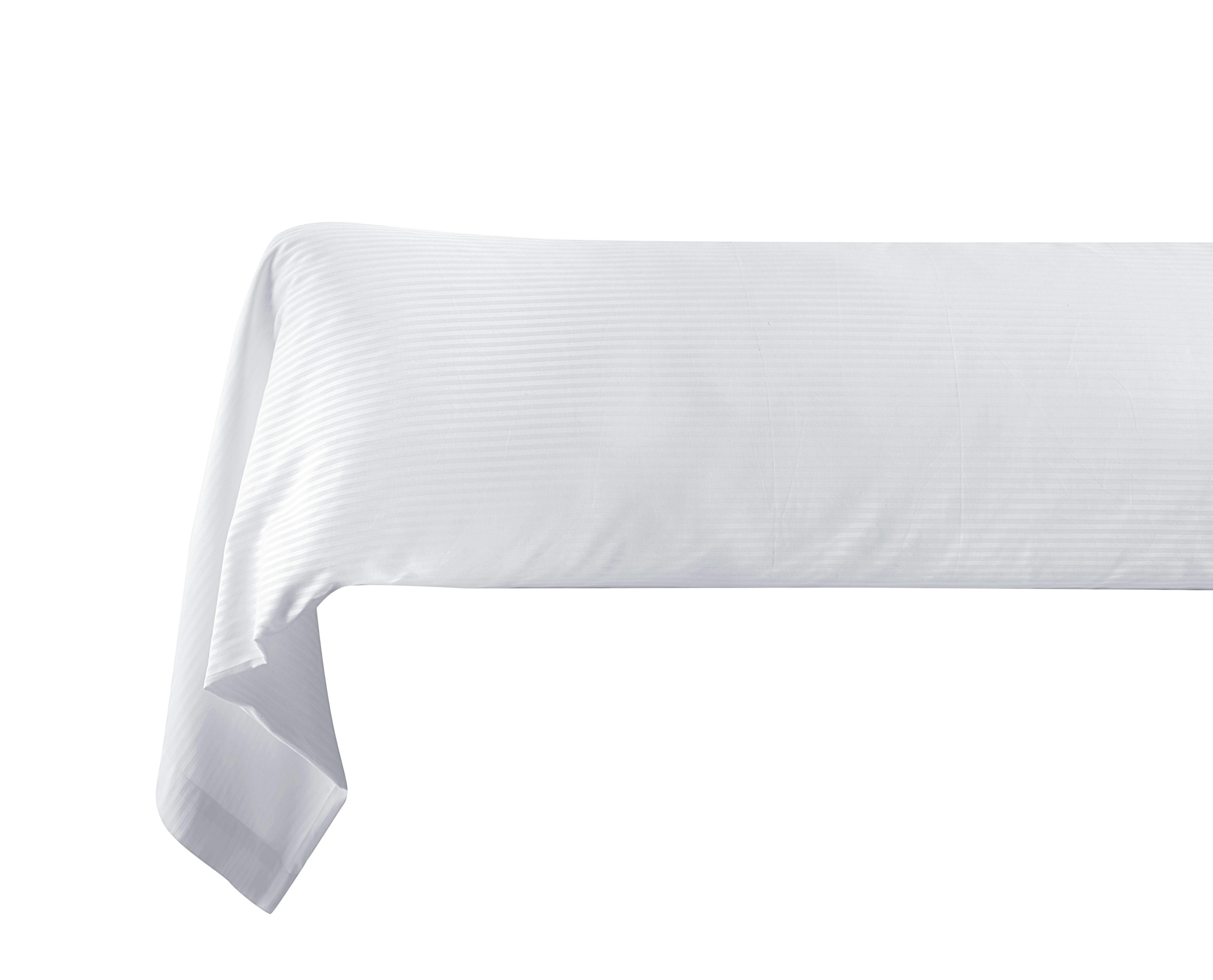 SATIN RAYEE - Taie de traversin satin de coton rayé