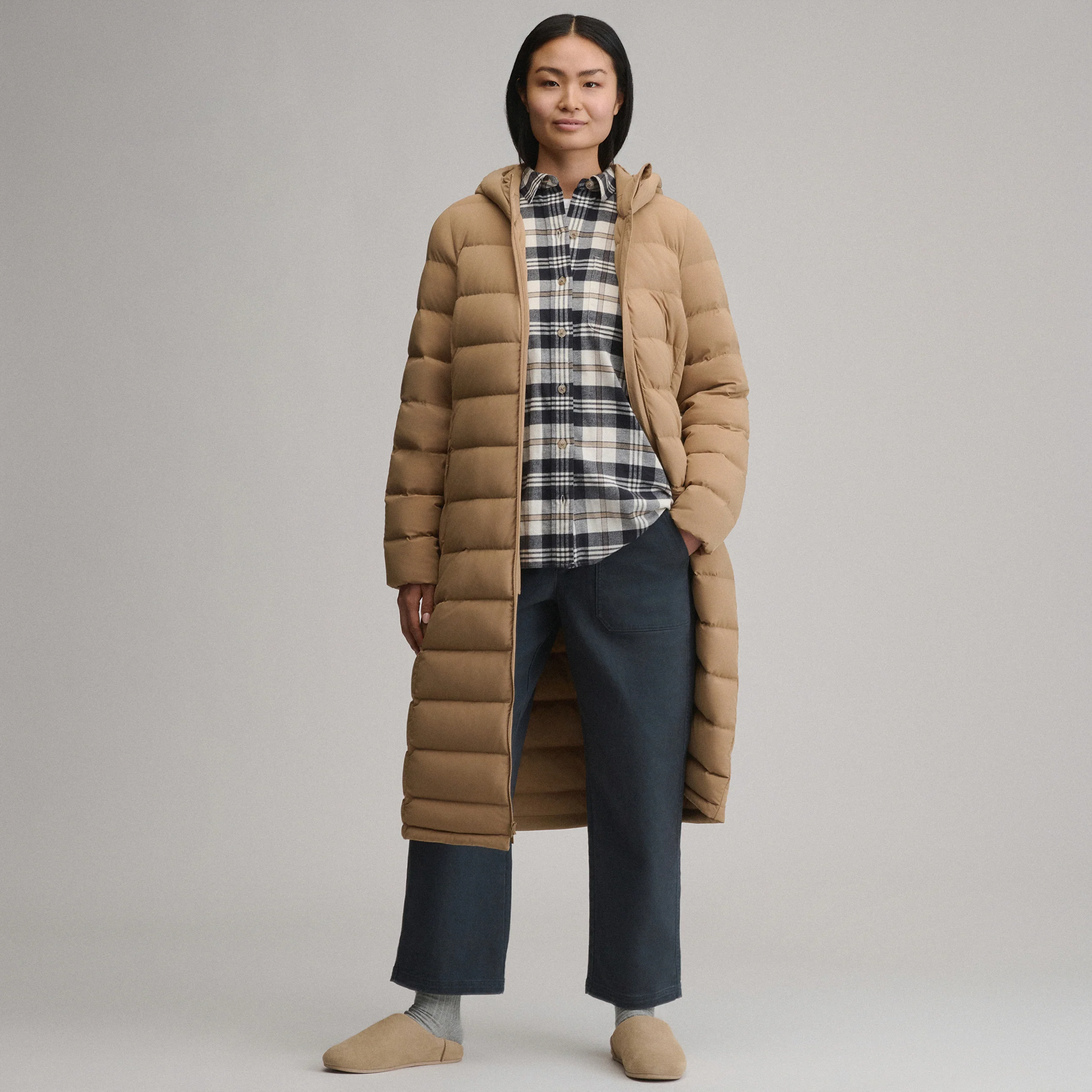 Women's EB Stretch Down Hooded Duffle Coat