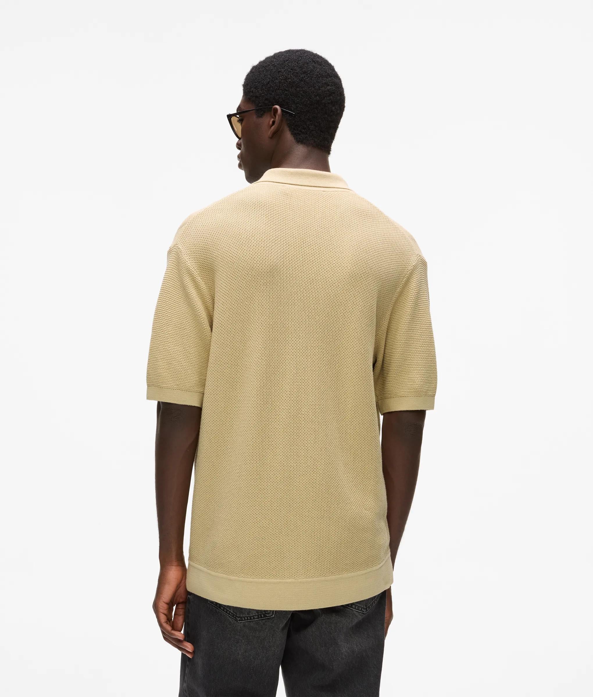 Polo en maille à manches courtes
