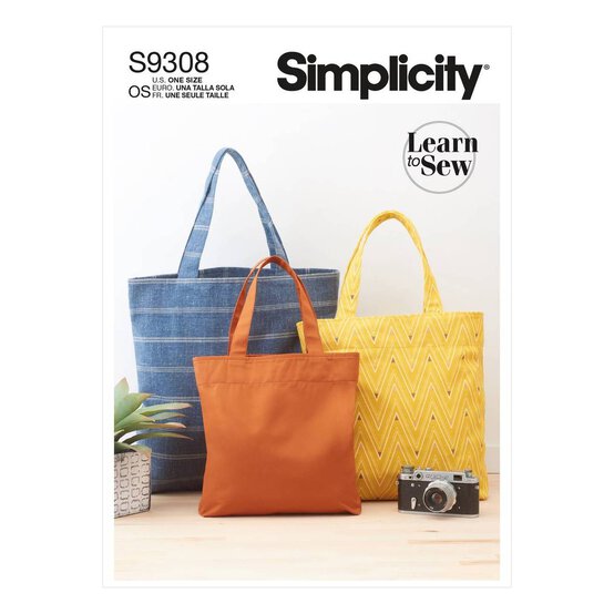 Simplicity Shopping Tote Bag Sewing Pattern S9308
