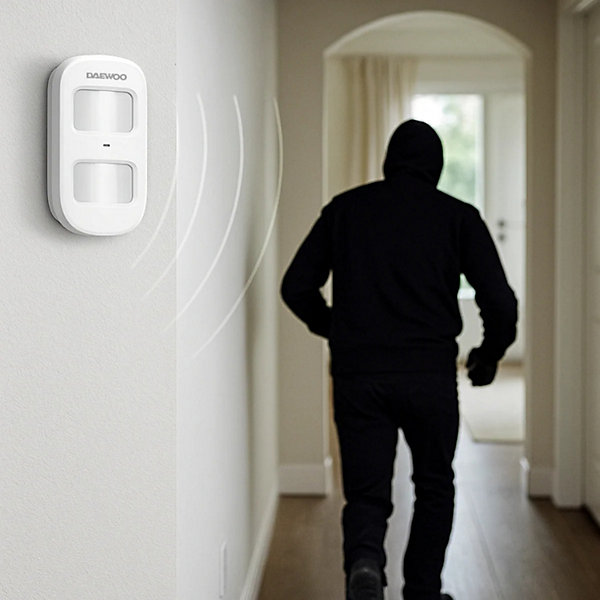 Daewoo - Pack 3 détecteurs de mouvement animaux WPS501 - Compatibles avec les centrales Key SA501 et Elite PA501Z