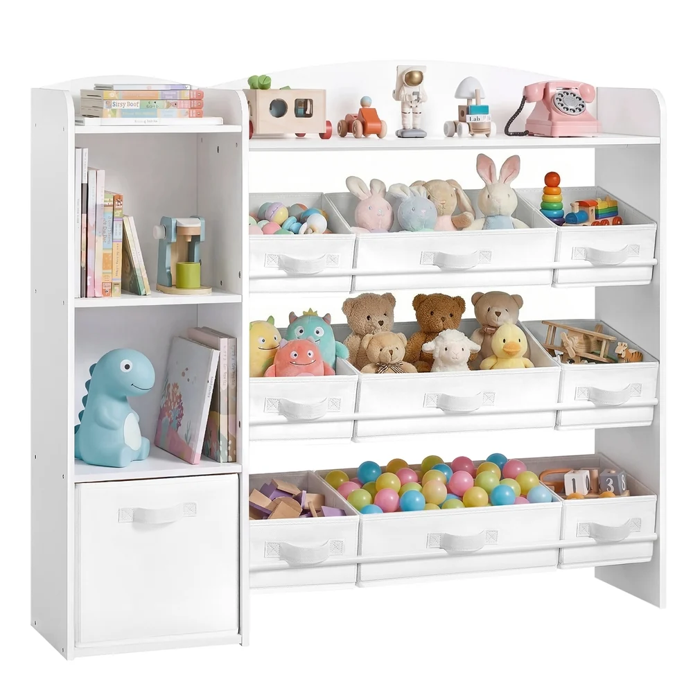 Étagère à jouets pour enfants avec paniers et bacs