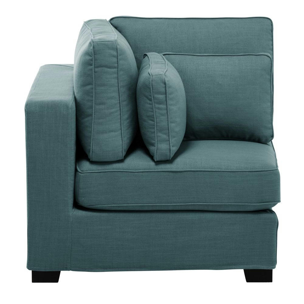 Milano - Angle pour canapé modulable bleu pétrole