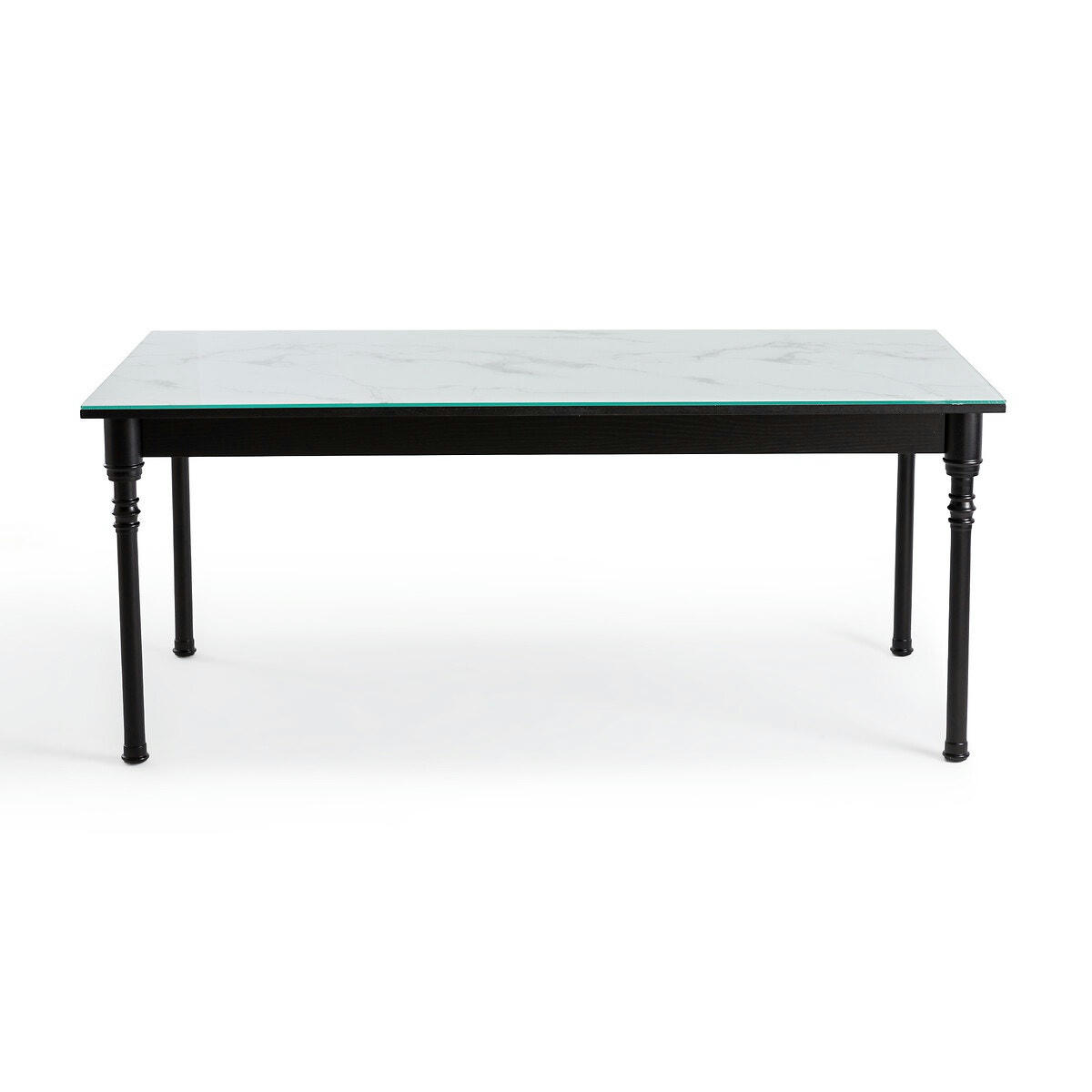 Table de repas 6/8 couverts imprimé marbre, Oprah