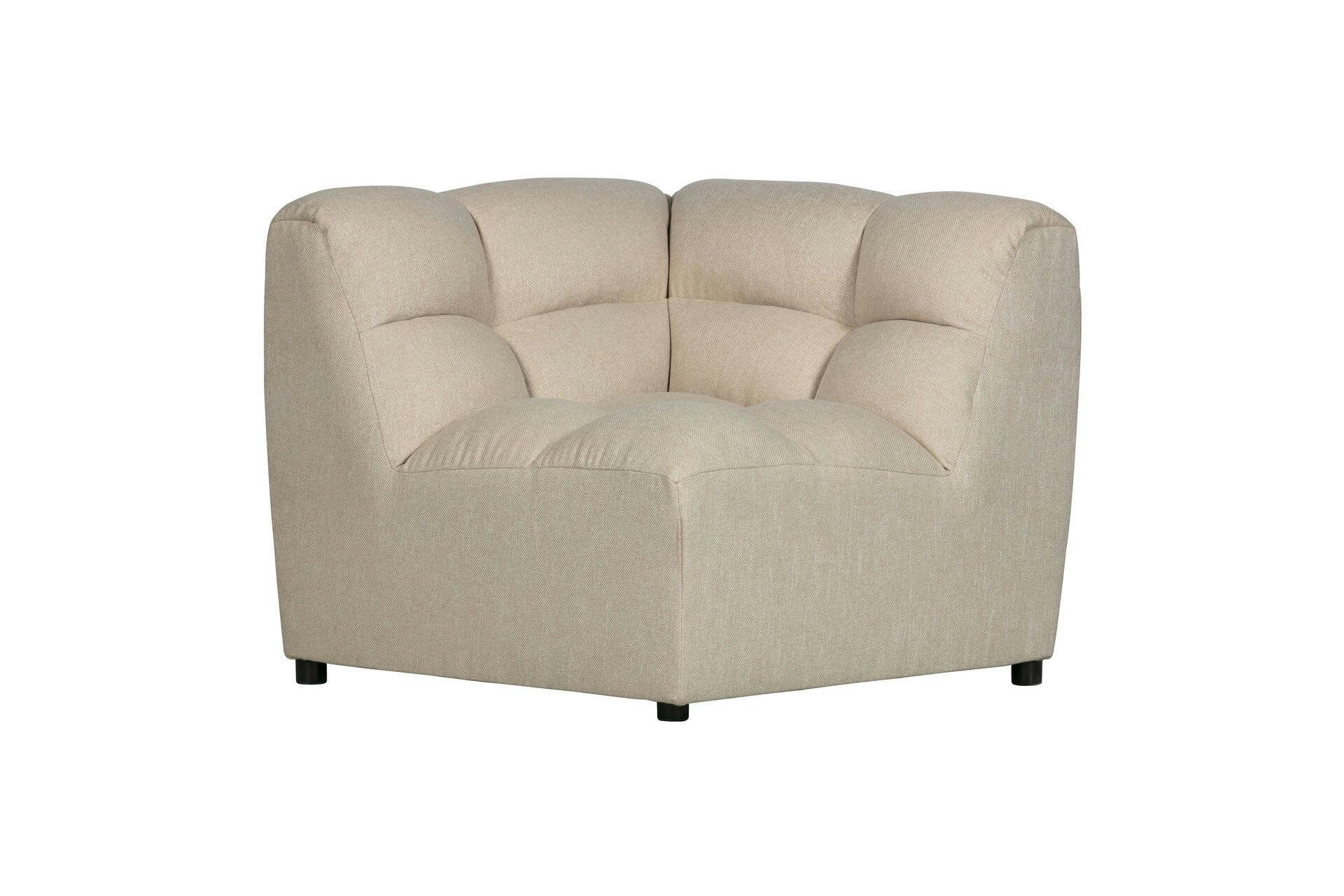 PEPPER - Fauteuil d'angle sable